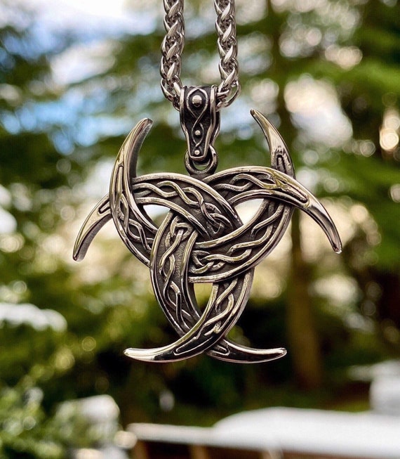 Stainless steel deals viking necklace