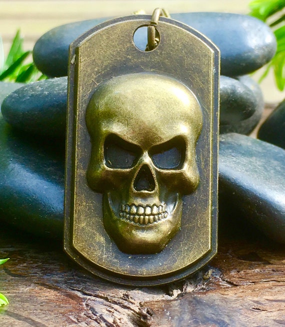 dog tag skull
