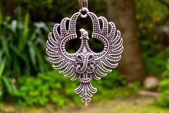 Phoenix Pendant Necklace Etsy