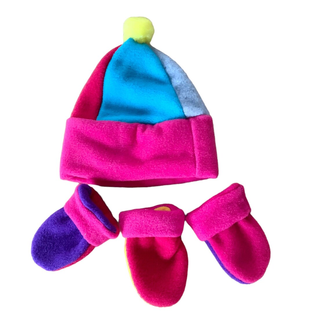 Three Little Mittens and Infant Beanie Malden Mills Polar Etsy