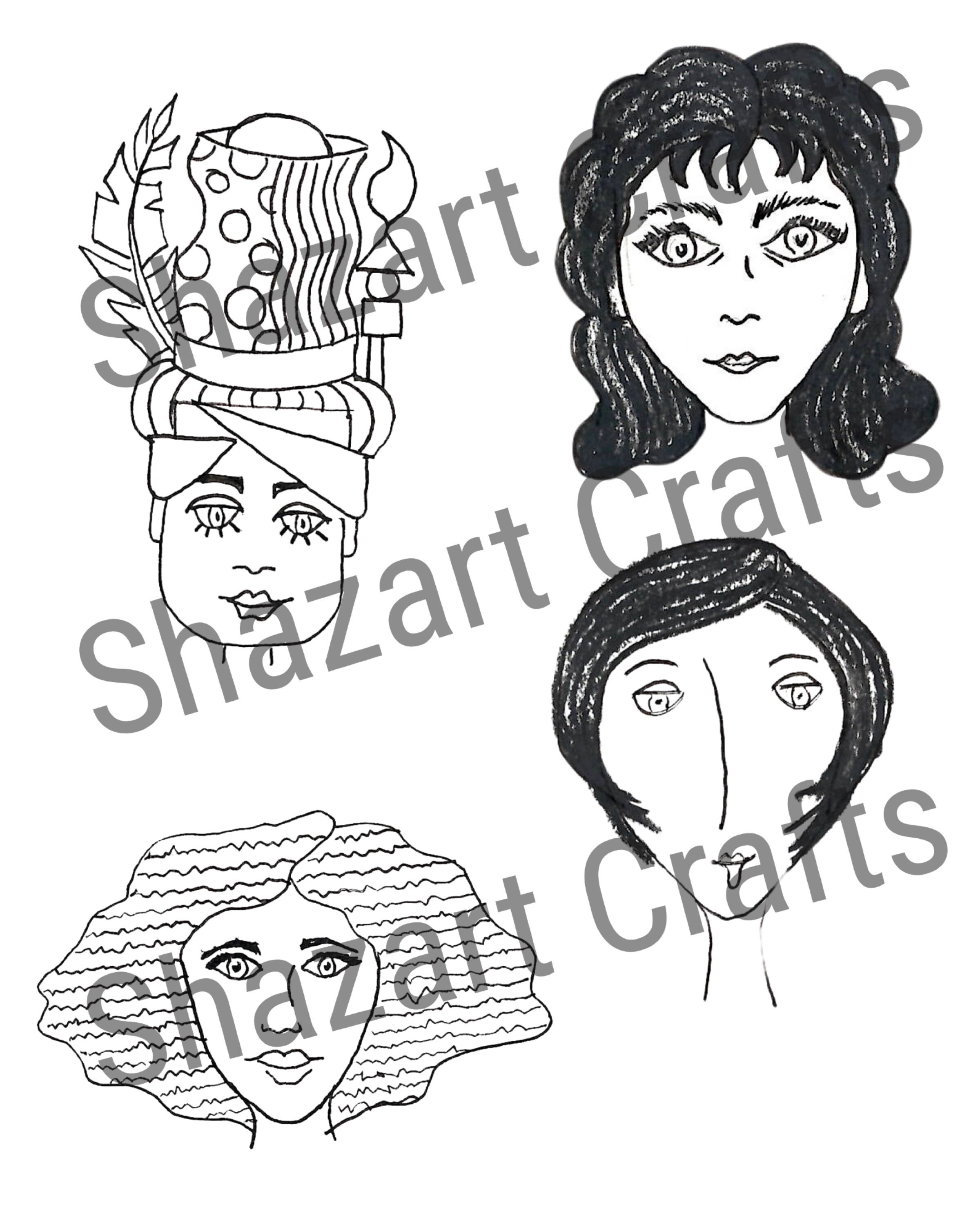 Paper Dolls, Art Journal Dolls, Doll Ephemera, Junk Journal, Paper Doll ...