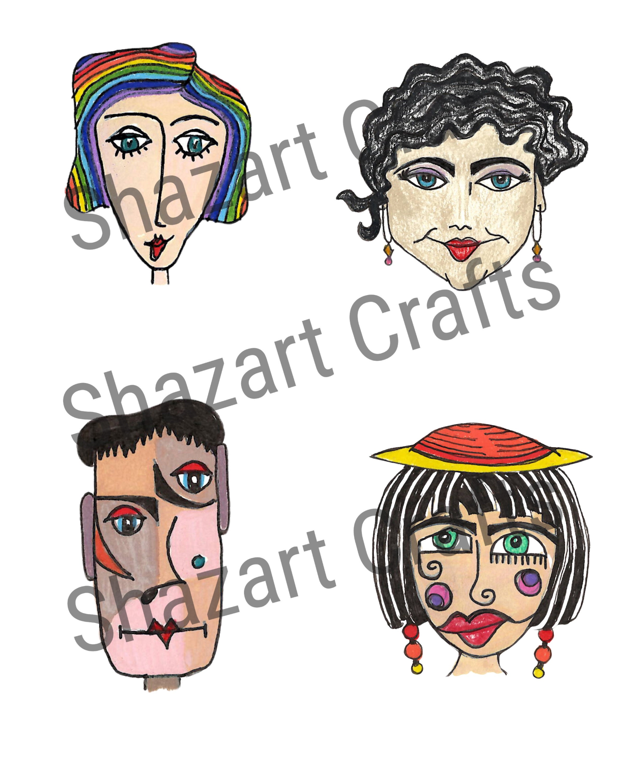Paper Dolls, Art Journal Dolls, Doll Ephemera, Junk Journal, Paper Doll ...