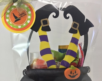 Witches Cauldron, Halloween, Trick or Treat, Party Favor, Handmade