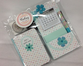 Desk Set, Notebook, Calendar, Pen, Sticky Notes, Gift, Stationary