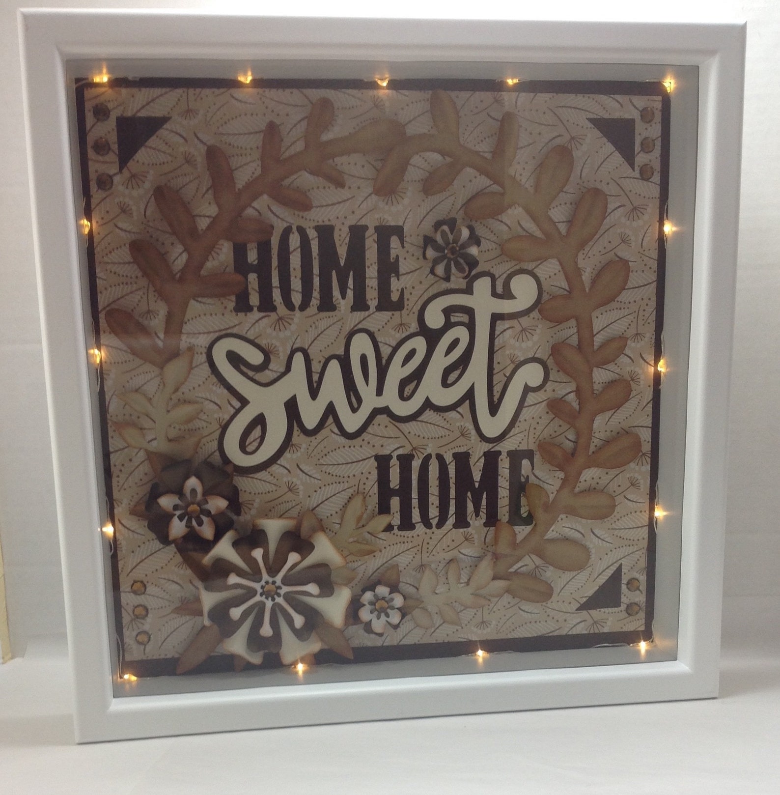 Shadow Box Fairy lights Home Decor Wedding House Warming Etsy