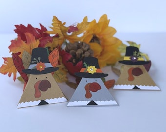 Turkey Candy Treat Boxes, Thanksgiving Party Favor (set of 3)