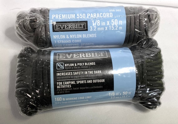 EVERBILT Paracord 50 Feet, 2 Package Bundle 