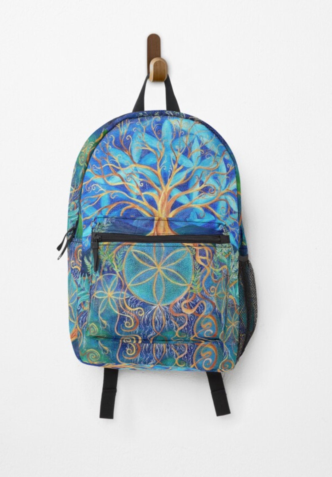 Tree of Life Colorful Backpack - Etsy
