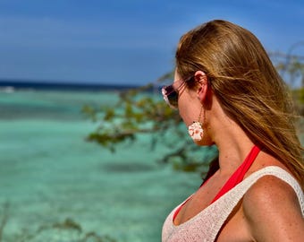One of a Kind Seashell Earrings | Natural Shell Earrings | Ocean-Inspired Jewelry | Handmade Coastal Boho Dangles