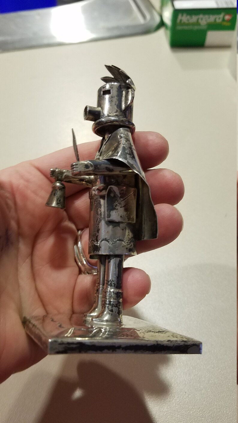 Sterling Silver Kachina Statue. Early Morning Singer. Etsy