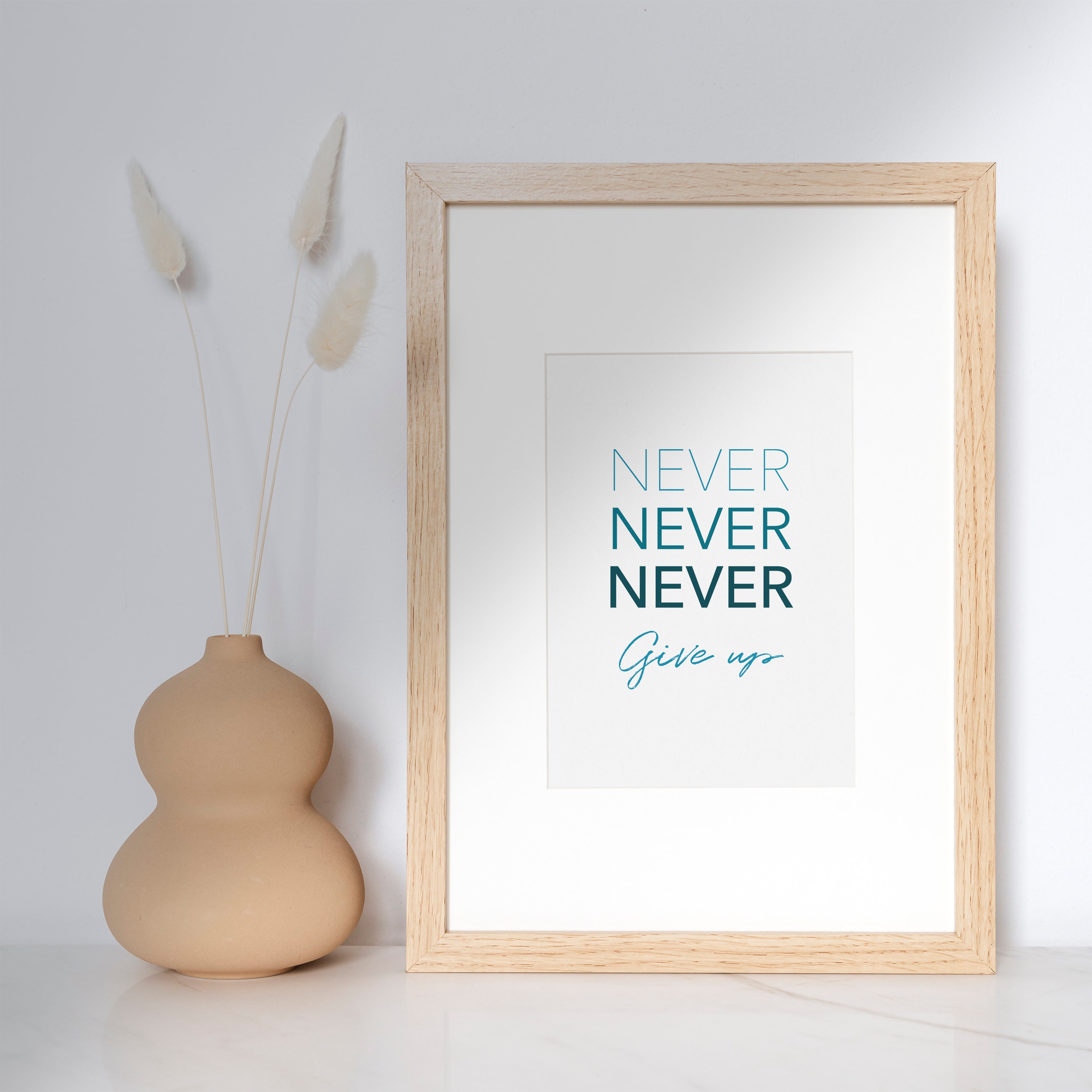 Printable never Give Up Poster Printable - Etsy