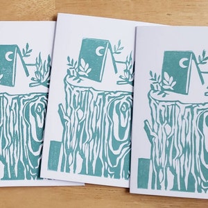 3 pc. Block Print Cards | Camp