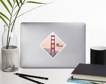 San Francisco Sticker Golden Gate Bridge Sticker SF Sticker Travel California Stickers Bubble-free stickers
