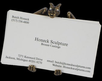 Bronze Small Business Card Dragon