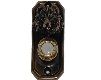 Bronze Lion Doorbell
