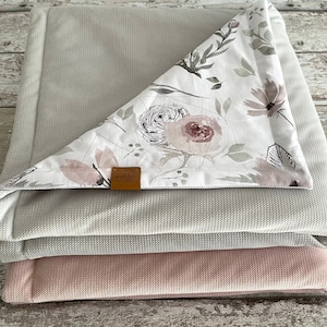 Manta de terciopelo para bebé con flores de magnolia, manta de terciopelo suave para niños, manta de algodón para bebé, manta de tiro, manta acolchada