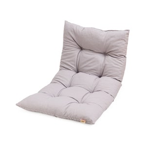 Oreiller de sol pour enfants, coussin de sol en coton, pouf de sol, oreiller de sol capitonné bohème 60x110 cm Light Gray