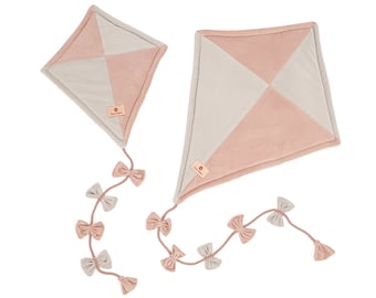 Rosa Stoff Kite Wanddekoration für Kinderzimmer, Kinderzimmer Wanddeko