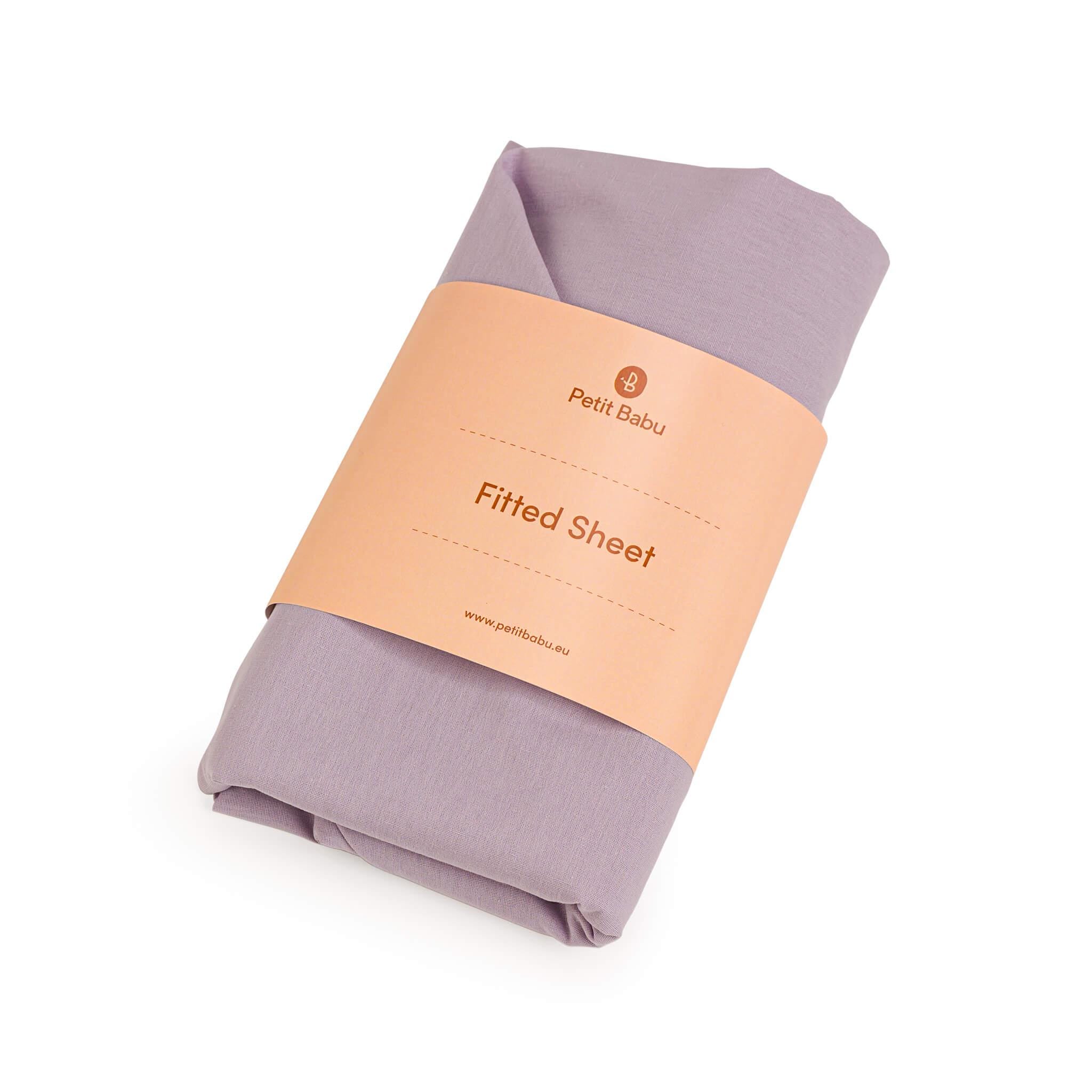 Set Di 2 Lenzuoli Angolati In Puro Cotone Per Lettino Bambini - Morbidi E Traspiranti 60x120/70x140 Cm - Ideali Per Camera E Viaggio (Rosa Viola) - Foto 5