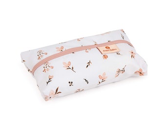 Hoes voor vochtige doekjes Bruine bloemen, hoes voor babydoekjes, Feuchttuchtasche