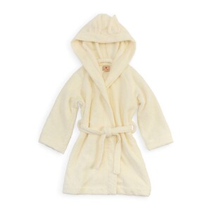 Bathrobe for kids, baby bathrobe, pink hooded bathrobe White