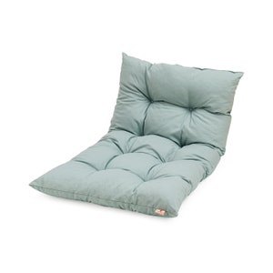 Oreiller de sol pour enfants, coussin de sol en coton, pouf de sol, oreiller de sol capitonné bohème 60x110 cm Sea green