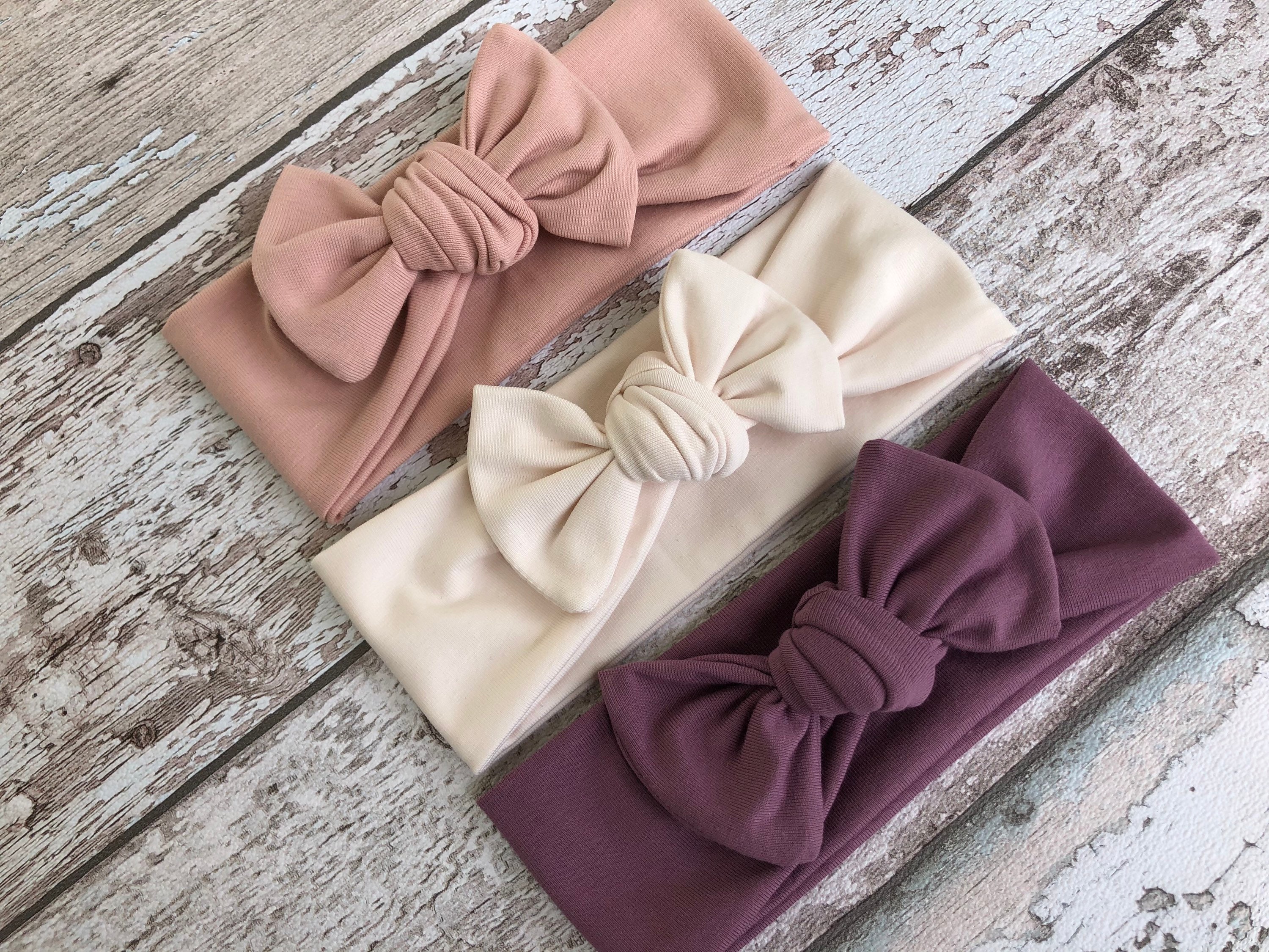 Lavender head band baby gown – HoneyBean