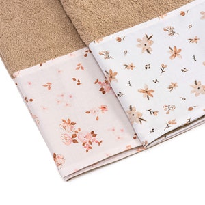 Funda para cambiador adicional, Funda para cambiador con diseño floral, Funda para cambiador Frottee