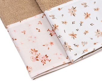 Extra Changing pad cover, Floral changing mat cover, Frottee changing pad cover