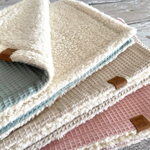 Baby blanket 70x100 cm, Waffle Pique blanket, Cuddly kids blanket, blanket for toddler, Blanket for Stroller