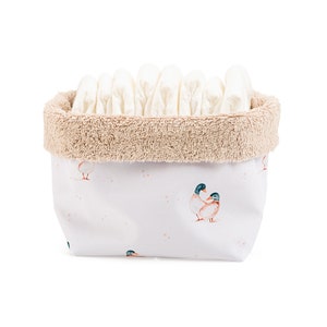Utensilo com patos, cesto de armazenamento resistente à água, cesto de armazenamento de fraldas, porta-fraldas