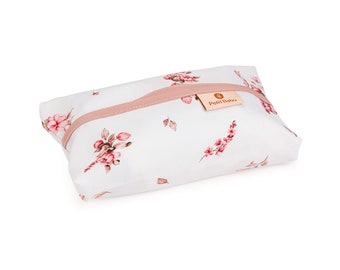 Bloemenhoes voor vochtige doekjes, hoes voor babydoekjes, Feuchttuchtasche