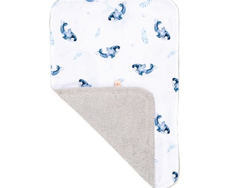 Water repellent changing pad Whale, extra Wechselauflage, portable diaper changing pad for boys