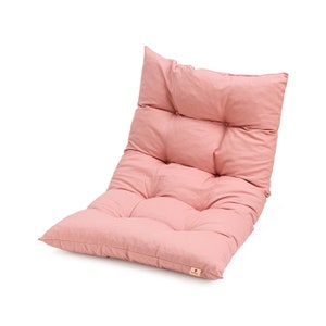 Oreiller de sol pour enfants, coussin de sol en coton, pouf de sol, oreiller de sol capitonné bohème 60x110 cm Nude Pink