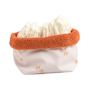Utensilo floral Amelia, cesto de armazenamento resistente à água, cesto de armazenamento de fraldas, porta-fraldas