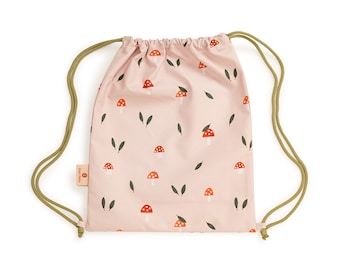 Gym bag for girls with Mushrooms, Turnbeutel, Shoe bag