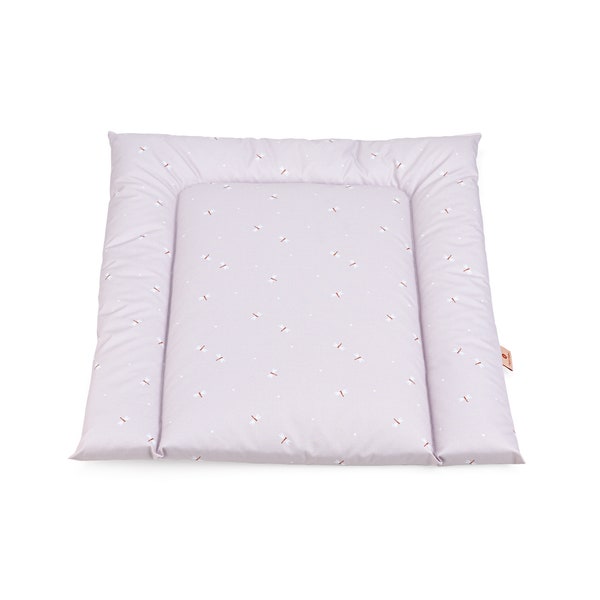 Beige Wasserabweisende Wickelauflage Libelle, Baby changing mat with Dragonfly, Water repellent changing pad