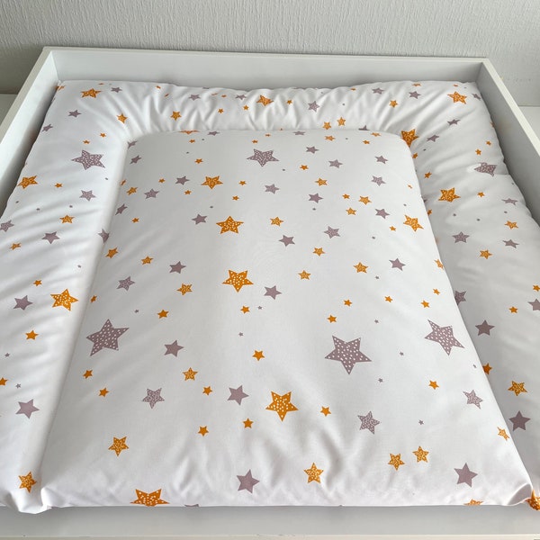 Water repellent diaper changing pad Stars , Abwaschbare Wickelauflage mit Sternen