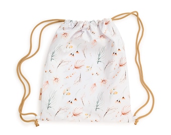 Gym bag for girls with Wild flowers, Turnbeutel, Shoe bag