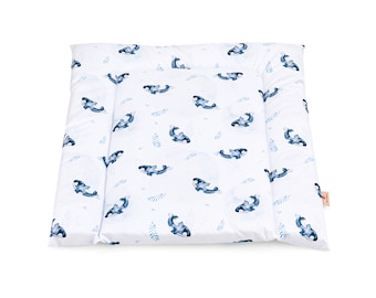 Blaue Wasserabweisende Wickelauflage Wahl, Baby changing mat with Whale, Water repellent changing pad