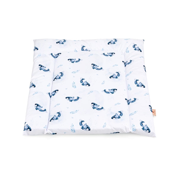 Blaue Wasserabweisende Wickelauflage Wahl, Baby changing mat with Whale, Water repellent changing pad