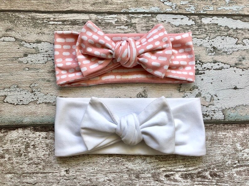 newborn headband,Baby turban headband,Pink and Pastel Colors Bow knot headband Set,Baby Bow knot headband,Green striped headband for girls