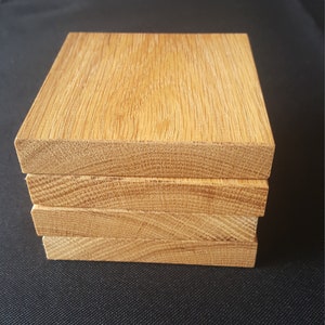 Chunky Oak coasters
