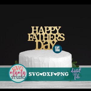 Cake Topper svg - Happy Father's Day svg, Vatertags svg, Cake Topper svg-Dateien