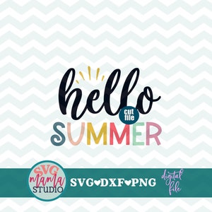 Summer svg - Hello Summer svg, dxf, png file, Summer time svg, Good times and Tan lines svg