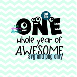 Une année entière de superbes svg - premier anniversaire svg et png uniquement - 1er anniversaire svg, svg anniversaire garçon, UN svg, svg 1er anniversaire pour cricut