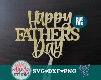 Download Fathers Day Cake Topper Svg Etsy