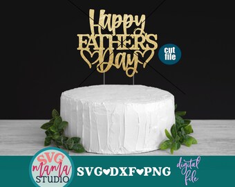 Download Fathers Day Cake Topper Svg Etsy