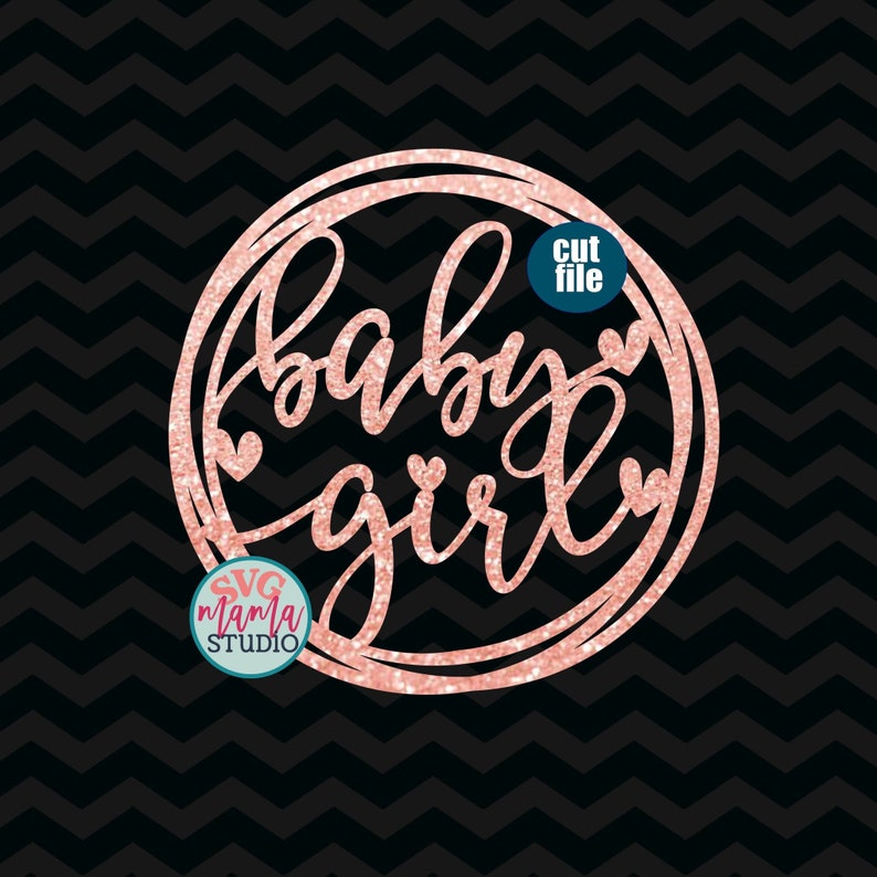 Download Cake topper svg Baby Girl svg It's a Girl svg dxf png | Etsy
