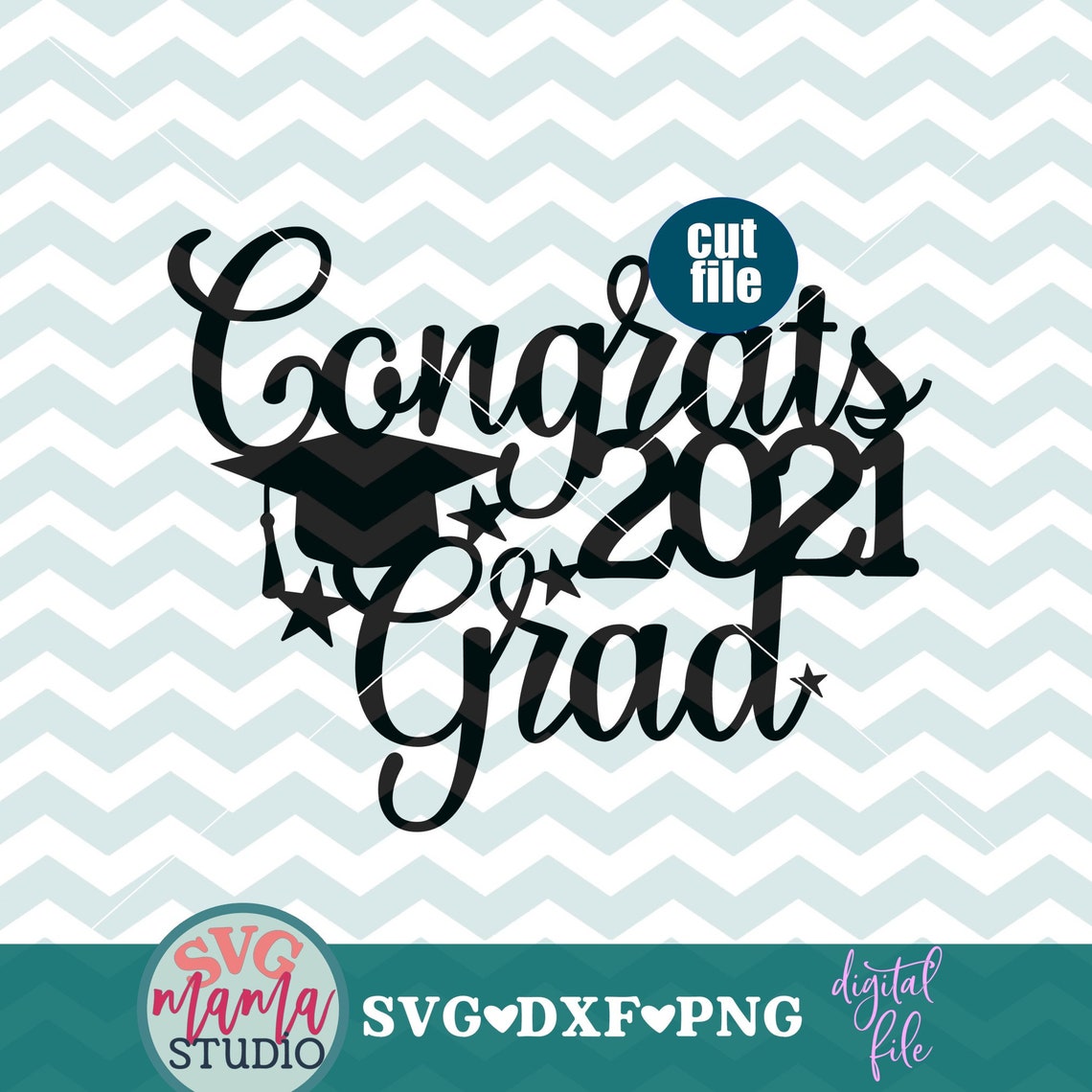Download Graduation svg Congrats 2021 grad svg Cake topper svg dxf | Etsy